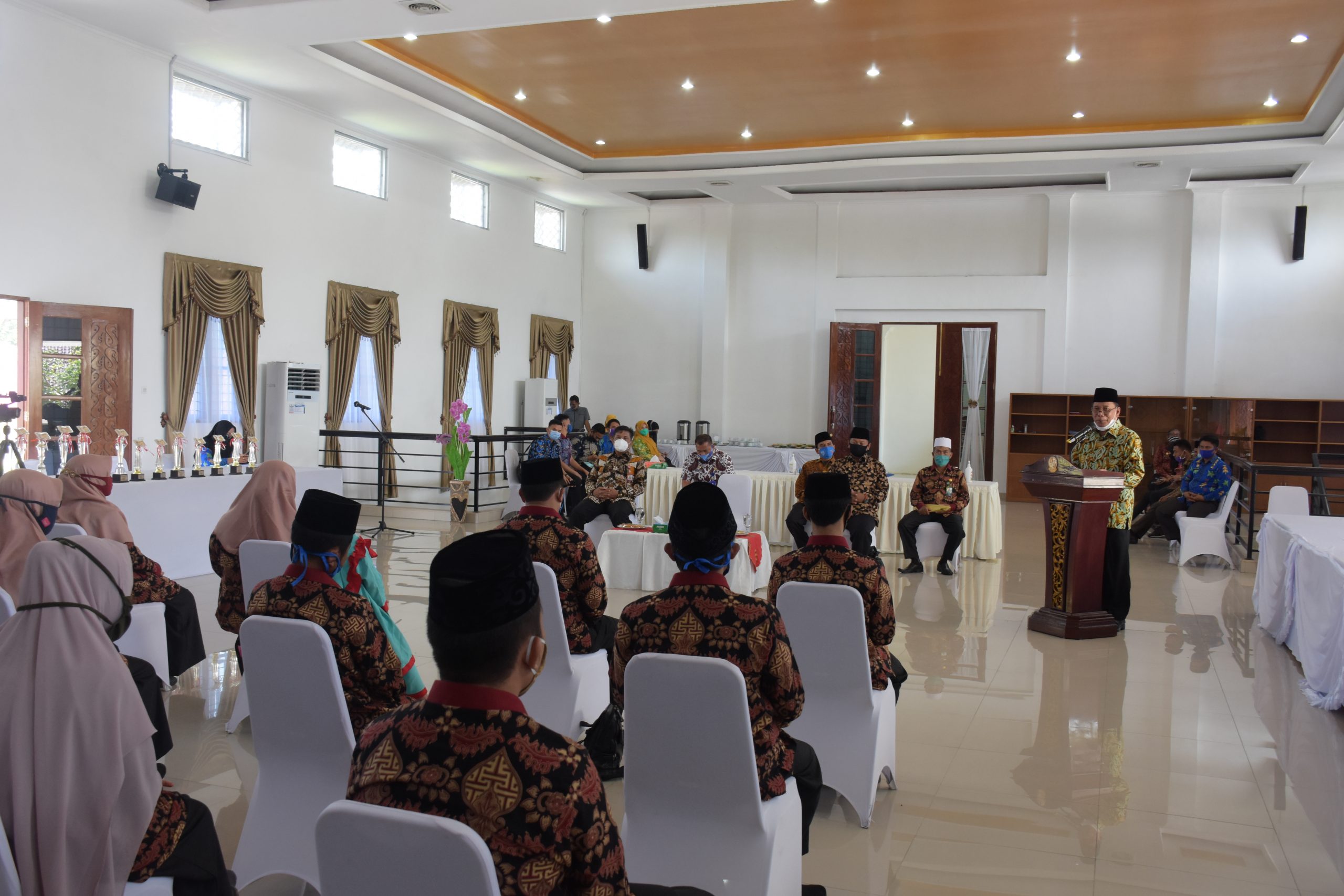 Bupati Deli Serdang H Ashari Tambunan Kegiatan ramah tamah dengan peserta berprestasi dari Deli Serdang pada MTQ Ke 37 Provinsi Sumatera Utara