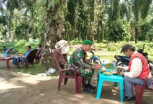 Photo of Binter Saat Ishoma, Kerja Cerdas Satgas TMMD Ke-111 Kodim 0204/DS