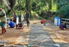 Photo of Tangan Dingin Satgas Kodim 0204/DS Bangun 4 Jembatan, Ini Hasilnya
