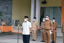 Photo of Plt Bupati H Ahmad Zarnawi Pimpin Apel Bersama dan Halal Bil Halal di Lingkungan Pemkab Palas