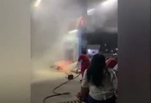 Photo of Sepeda Motor Terbakar saat Isi BBM di SPBU Pematang Siantar