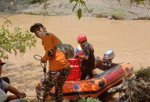 Photo of Tim SAR Sisir Lokasi Warga  Hanyut di Sungai Belumai Tanjung Morawa