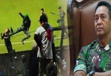 Photo of Jenderal Andika Marah, Anggota TNI yang Lakukan Tendangan Kungfu ke Suporter Arema FC Dikenakan Sanksi Pidana