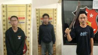 Photo of Bawa Sajam dan Diduga Anggota Geng Motor, 3 Pemuda di Kisaran Ditangkap Polisi