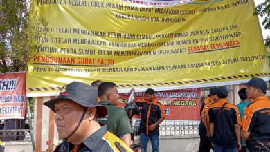 Photo of Ratusan Karyawan PTPN2 Demo PN Lubuk Pakam