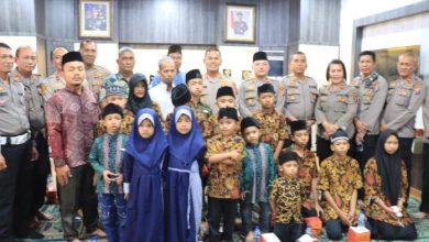 Photo of Untuk Kekondusifan Binjai, Kapolres, Tokoh Agama dan Anak Yatim Gelar Doa Bersama