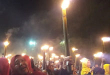 Photo of Sambut Bulan Suci Ramadhan, Ratusan Warga Medan Ikut Pawai Obor