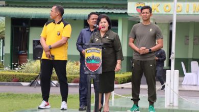 Photo of Jaga Sinergitas, Pemkab Karo Bersama Polres Tanah Karo dan Kodim 0205/TK serta Yonif 125/SMB Laksanakan Olahraga Bersama dan Halal Bihalal