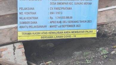 Photo of Papan Proyek Jembatan di Deli Serdang Dibiarkan Asal Letak