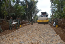 Photo of TMMD ke-117 Kodim 0212/TS Rampungkan 1,5 KM Pengerasan Jalan