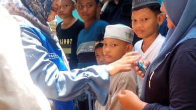 Photo of Gebyar Bulan Muharram, Dahliana SE Santuni 90 Anak Yatim di Percut Sei Tuan
