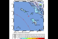 Photo of Gempa Berkekuatan Magnitudo 5,3 Terjadi di Barat Laut Nias Utara
