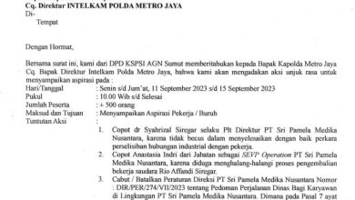 Photo of DPD K-SPSI AGN Sumut akan “Kepung” Kantor Holding PT Perkebunan Nusantara PTPN III di Jakarta