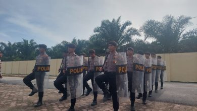 Photo of Sat Samapta Polres Padang Lawas Latihan Dalmas