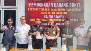 Photo of BNNK bersama Kejari Asahan Musnahkan Barang Bukti Narkotika