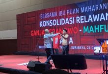 Photo of Puncak Kekecewaan, Relawan Lepas Baju ‘Rumah Jokowi’ di Depan Puan