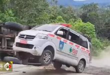 Photo of Sempat Viral Ambulans Terbang gegara Jalan Rusak di Tapsel, Begini Kondisinya Sekarang