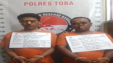 Photo of 2 Pria Pemilik Sabu Ditangkap Polres Toba dari Loket Bus