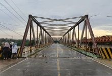 Photo of Jembatan Aek Barumun Labuhanbatu Selatan Amblas