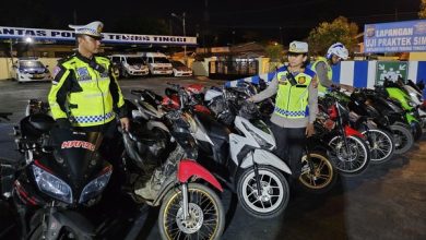 Photo of Dalam 1 Malam, 30 Motor Berknalpot Brong di Tebing Tinggi Disita Polisi