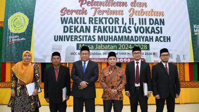 Photo of Rektor Unmuha Lantik Wakil Rektor dan Dekan Fakultas Vokasi