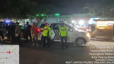 Photo of Sat Lantas Polres Tanjung Balai Gelar Blue Light Patrol