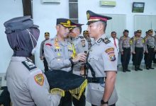 Photo of Kapolres Sergai pimpin penyerahan jabatan Kabag Ren dan Lantik Kabag Log