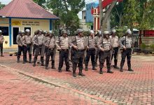 Photo of Jelang Pilkada Serentak 2024, Polres Langkat Gelar Latihan Dalmas