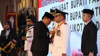 Photo of Sekda Deli Serdang Timur Tumanggor Dilantik sebagai Pj Wali Kota Padangsidimpuan