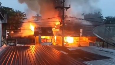 Photo of 4 Ruko dan Warung di Tanjungbalai Ludes Terbakar