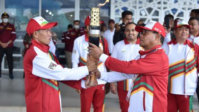 Photo of Tiba di Aceh Jaya, Api PON XXI Disambut Bupati, Forkopimda dan Masyarakat