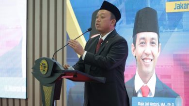 Photo of Kenal Baik, Menteri ATR/Kepala BPN Nusron Wahid Ajak Tamu yang Hadir dalam Sertijab Doakan Almarhumah Ibu Ani Yudhoyono