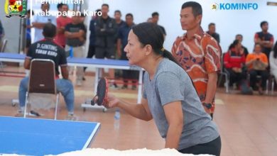 Photo of Pemkab Karo Gelar Pertandingan Olah Raga Tenis Meja Antar ASN