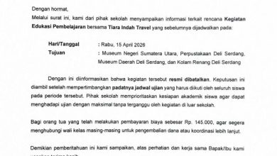 Photo of Study Tour SDN 105399 Kulasar Dibatalkan, Sekolah Imbau Pengembalian Dana