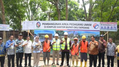 Photo of Deli Serdang Tata Kawasan Pedagang, UMKM Central Resmi Dibangun