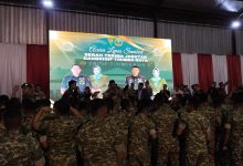 Photo of Wakil Bupati Deli Serdang Goyang Panggung Pisah Sambut Dan Brigif 7/ Rimba Raya