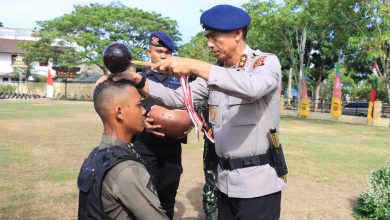 Photo of Kapolda Aceh Pimpin Pembaretan 30 Bintara Remaja Satbrimob Polda Aceh