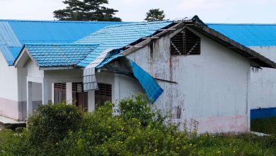 Photo of Atap Perpustakaan SD Negeri 102002 Gunung Paribuan Rusak Diterjang Angin