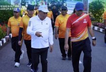 Photo of Peringati HUT Bhayangkara ke-80,Bupati Karo Bersama Forkopimda Ikuti Olahraga Bersama di Berastagi