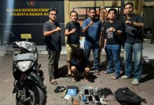Photo of Residivis Kambuhan Berulah Ditangkap Tim Rimueng Koetaraja, 6 Handphone dan BPKB Motor Disita dari Pelaku