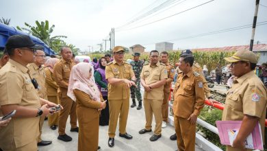 Photo of Sinergi Bersama TNI, Jembatan Sei Krio Kini Rampung Dibeton