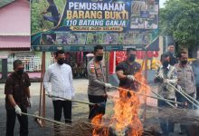 Photo of Musnahkan Barang Bukti Ganja, Kapolres Aceh Selatan Tegaskan Komitmen Berantas Narkotika