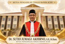 Photo of Ketua MA Lantik Dr Sutio Menjadi Ketua Pengadilan Tinggi Banda Aceh Menggantikan Nursyam yang Dimutasi sebagai Ketua Pengadilan Tinggi Banjarmasin