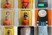 Photo of Kurun Waktu Tiga Hari, Satres Narkoba Polres Binjai Tangkap Lima Terduga Bandar Narkoba