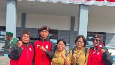 Photo of Pemkab Karo Lepas Kontingen Karo ke Jamnas XII di Cibubur, Salah Satu Siswa SMPN 1 Naman Teran Ikut Serta