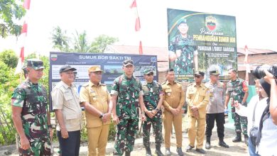 Photo of TNI-Pemkab Bangun Jembatan di Tumpatan Nibung, Sumur Bor di Emplasmen Kualanamu