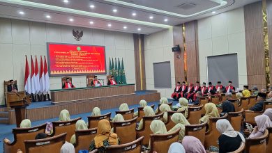 Photo of KPT Pimpin Sidang Luar Biasa, Pengambilan Sumpah, Pelantikan dan Serah Terima Jabatan 8 KPN di Aceh
