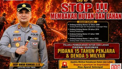 Photo of Cegah Karhutla, Kapolres Aceh Timur Himbau Masyarakat Tidak Membakar Hutan dan Lahan