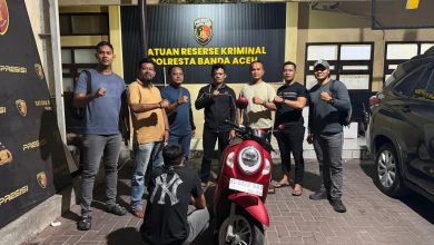 Photo of Pinjam Motor Teman Alasan Ambil Paket, Pria di Aceh Besar Ditangkap Polisi Kasus Penggelapan