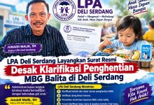 Photo of LPA Deli Serdang Layangkan Surat Resmi Desak Klarifikasi Penghentian MBG Balita di Deli Serdang